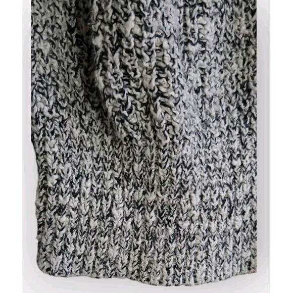 Free People Crop Sweater Womens Small Gray Marbled Electric City Linen Cotton - Picture 4 of 8